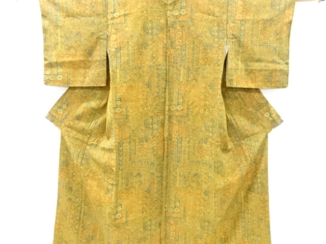 JAPANESE KIMONO / VINTAGE KIMONO / JODAI TSUMUGI / FLORAL SARASA